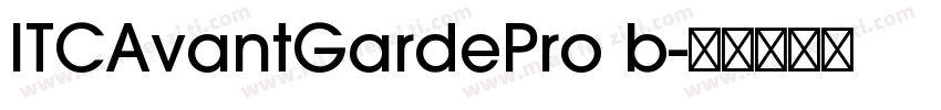 ITCAvantGardePro b字体转换
